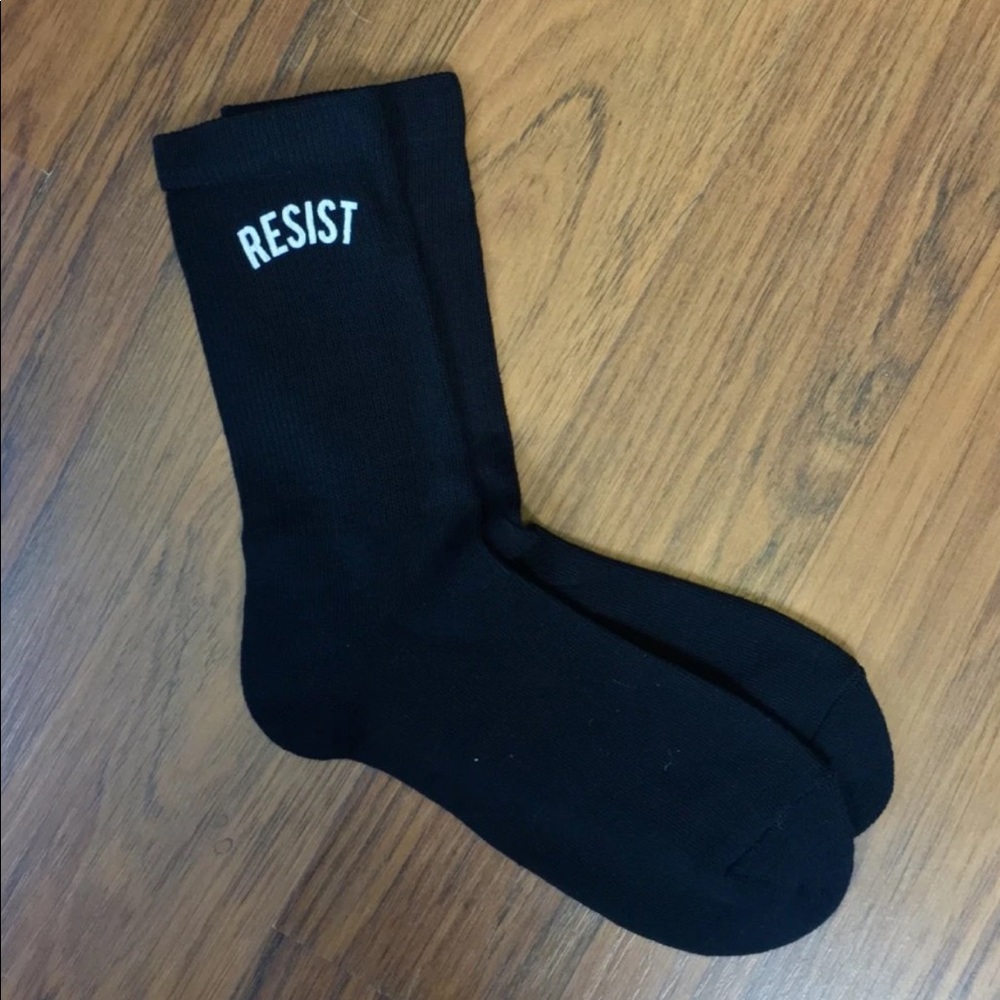 Resist socks the outrage